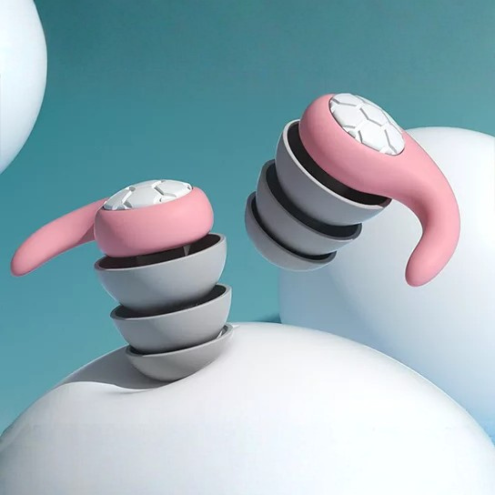 Reusable Noise Cancelling Silicone Earplugs for Deep Sleep