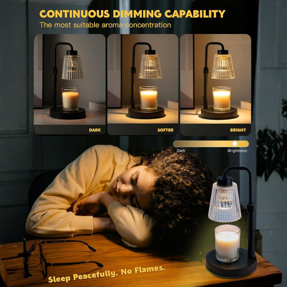 Mygametables Candle Warmer Lamp Dimmable Adjustable Height