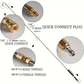 Mygametables 4000 PSI Telescoping High Pressure Washer Wand Set for Gutter, Roof, and Wall Cleaning