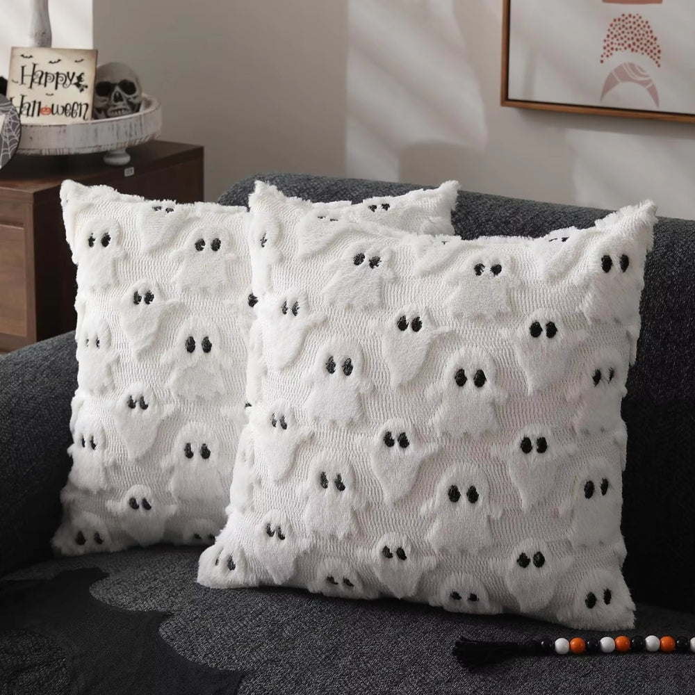 Pumpkin Pattern Cushion Cover with Microfiber Blend Fabric, 18x18 Inches