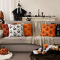 Pumpkin Pattern Cushion Cover with Microfiber Blend Fabric, 18x18 Inches