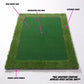 Golf Chipping Mat with Floating Foam Balls and Flag, 2x3 Feet