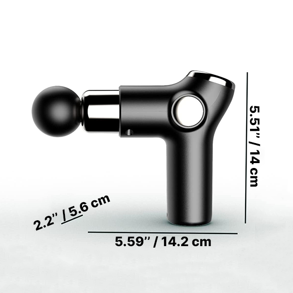 Handheld Percussion Massager with 32 Speed Settings and 4 Interchangeable Heads