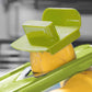 Vegetable Slicer with 8 Interchangeable Blades and Hand Guard, Built-in Container
