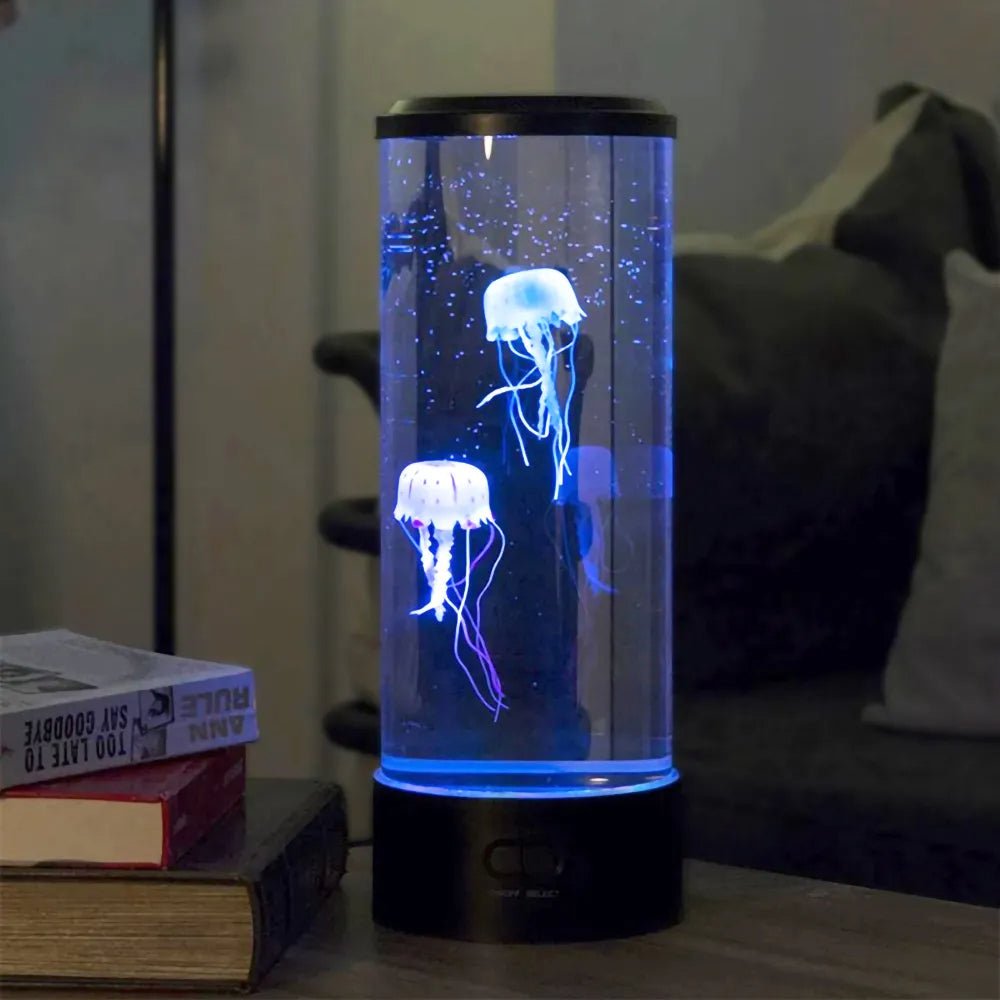Floating Jellyfish Aquarium Lamp with 5 LED Color Modes and Quiet Motor