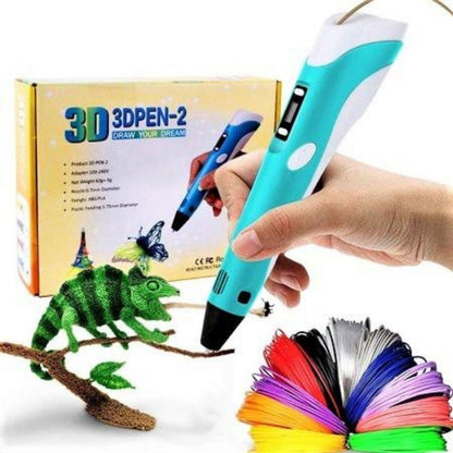 3D Drawing Pen with Temperature Control and Variable Speed, 50m Filament Included