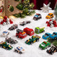 Pull Back Car Advent Calendar with 24 Toy Vehicles and Numbered Doors for Ages 3 and Above