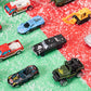 24 Diecast Cars Advent Calendar with Numbered Doors and Varied Vehicle Types