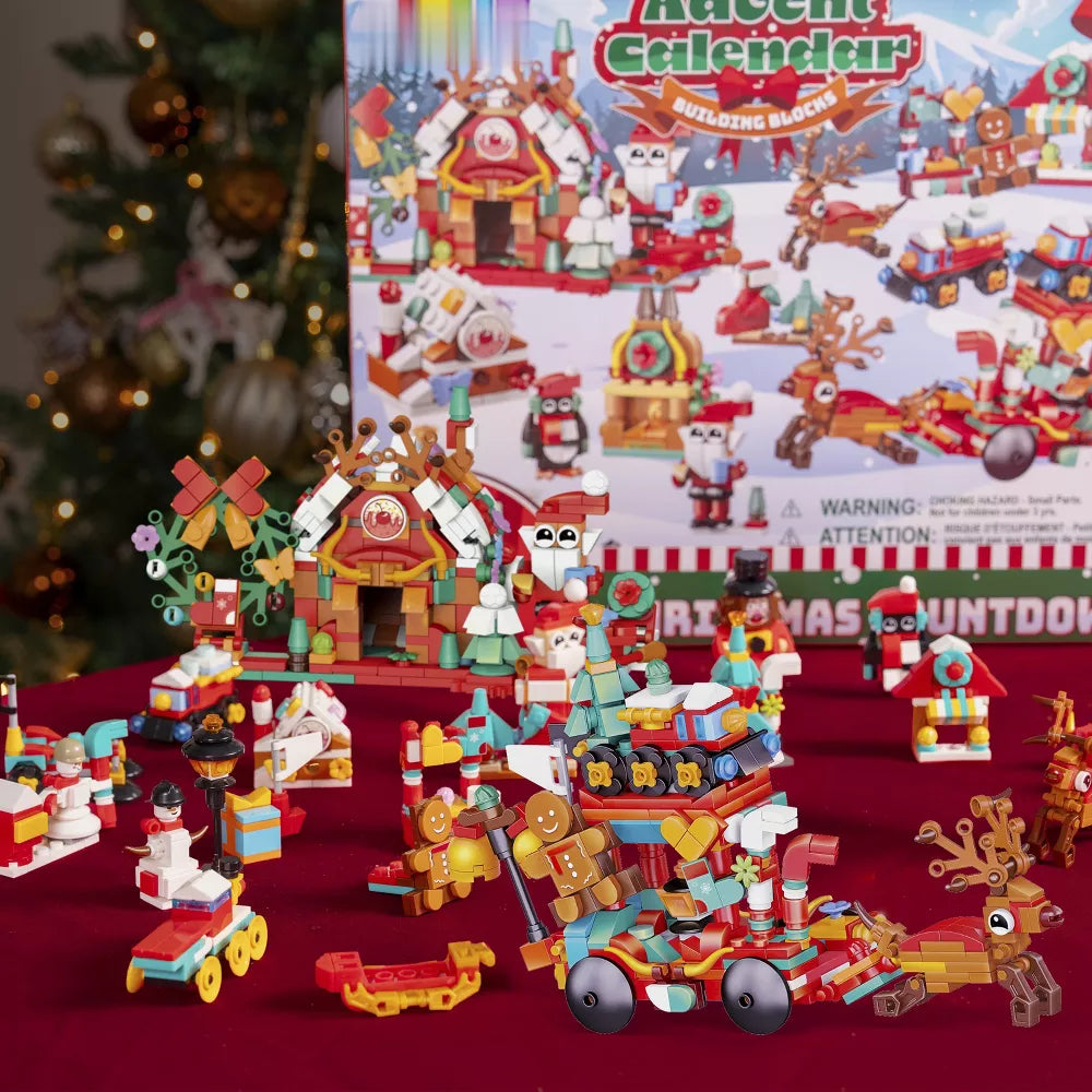 Building Block Advent Calendar with 24 Daily Mini Builds and 2 Grand Finale Sets