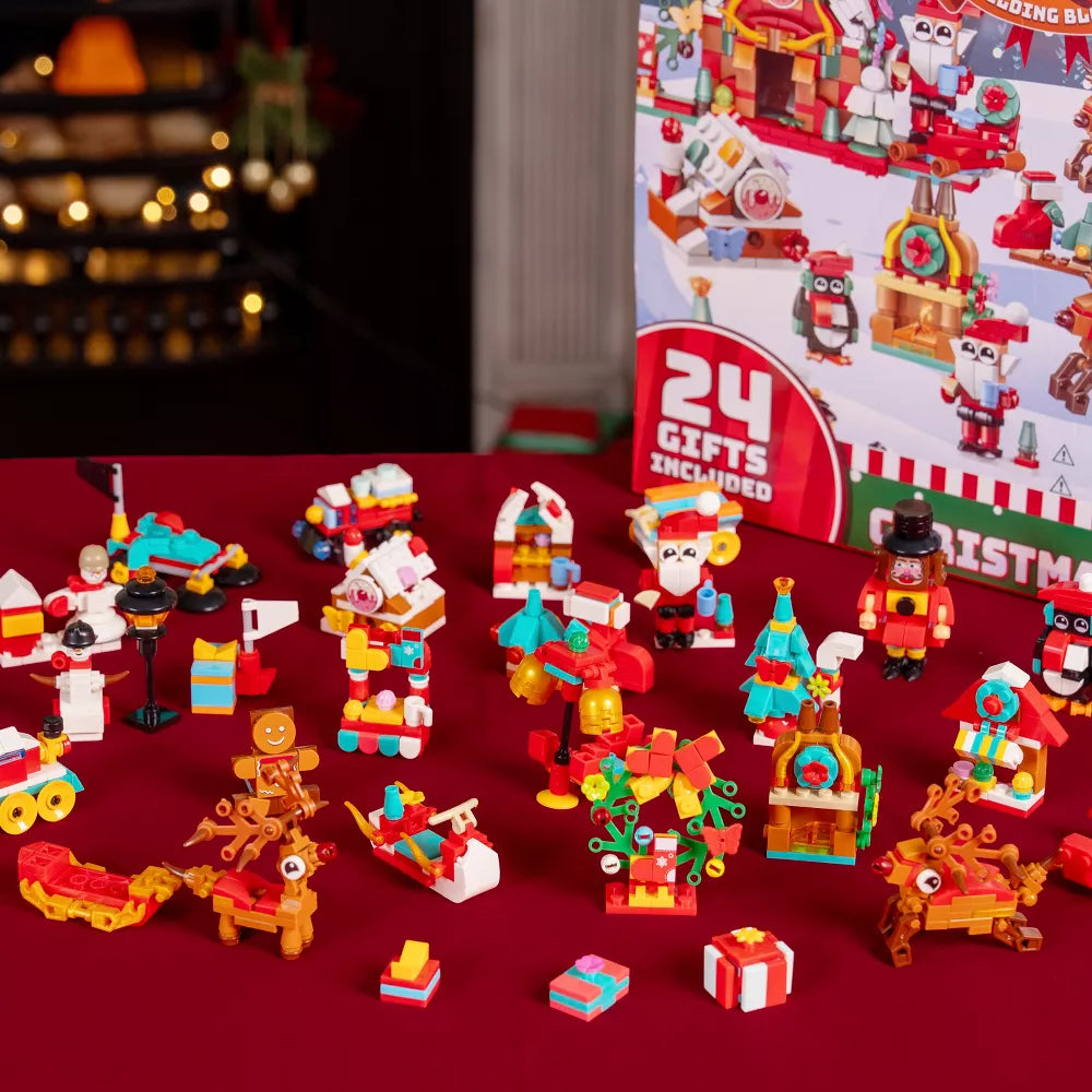 Building Block Advent Calendar with 24 Daily Mini Builds and 2 Grand Finale Sets
