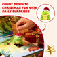24 Mini Stuffed Animals Advent Calendar with Numbered Doors and Holiday Characters