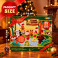 24 Mini Stuffed Animals Advent Calendar with Numbered Doors and Holiday Characters