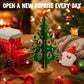 24-Piece Ornament Advent Calendar with Holiday Character Designs and Glitter Finishes