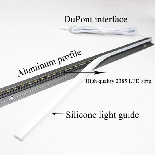 Sleek 45 Degree LED Light Bars for Hidden Under Cabinet Illumination