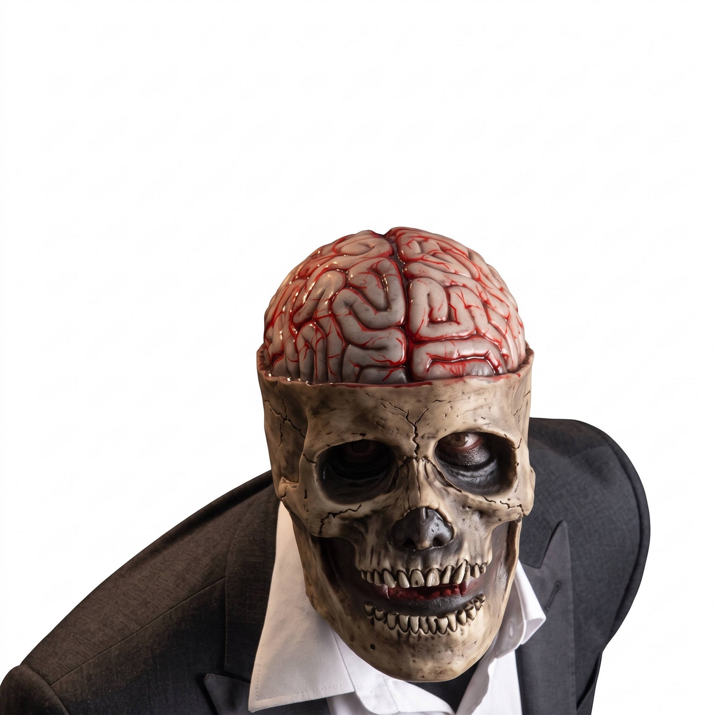 Skeleton Mask, Realistic Skull Mask with Moving Jaw for Halloween Parties, Cosplay and Costume Events