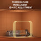 Oscillating Ceramic Space Heater, Electric Tower Heater with 3D Flame and Remote for Large Room Bedroom Office Home