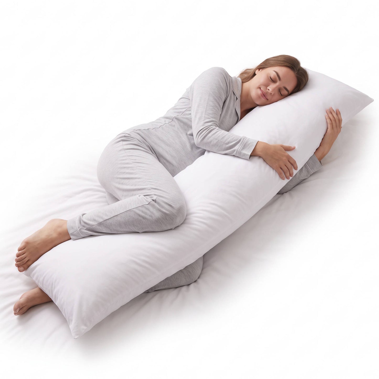 Maternity Pillow, 20x54 Inch Full Body Pregnancy Pillow for Side Sleepers, Shoulder and Hip Support