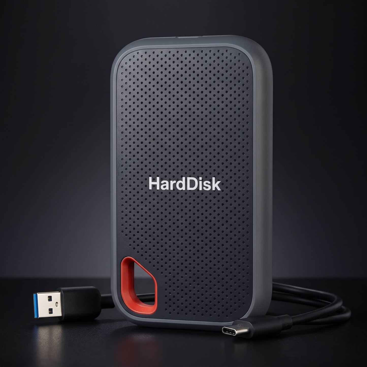 Portable External SSD, High Speed Shockproof Solid State Drive, Compact External Storage for Files, Photos, Videos and Backups