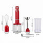 5 in 1 Electric Hand Blender, 1000W 20 Speed Stick Blender with Milk Frother, Potato Masher, 500ml Chopper and 600ml Cup