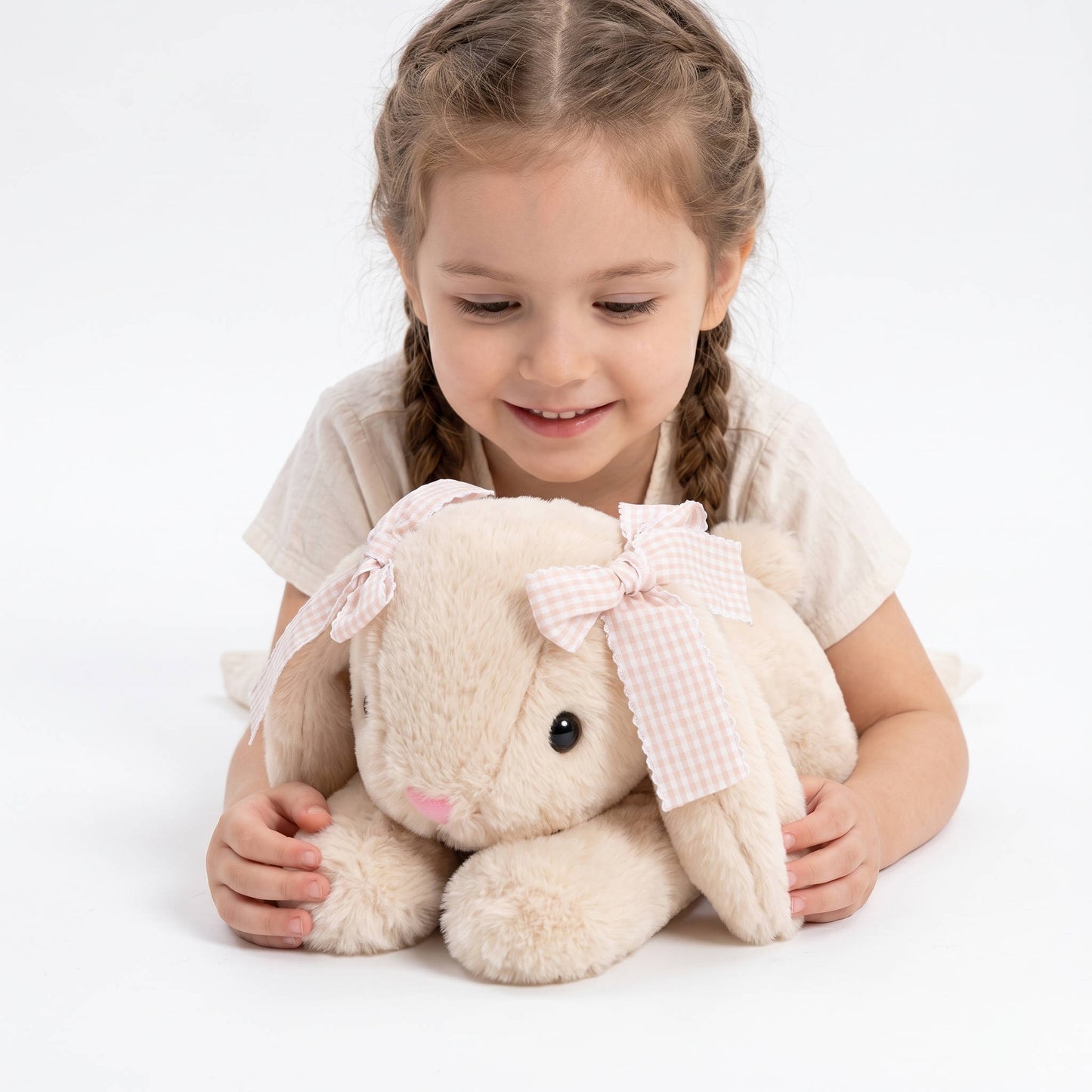 Cute Bunny realistic Plush Toy, Lop Eared Rabbit Stuffed Animal
