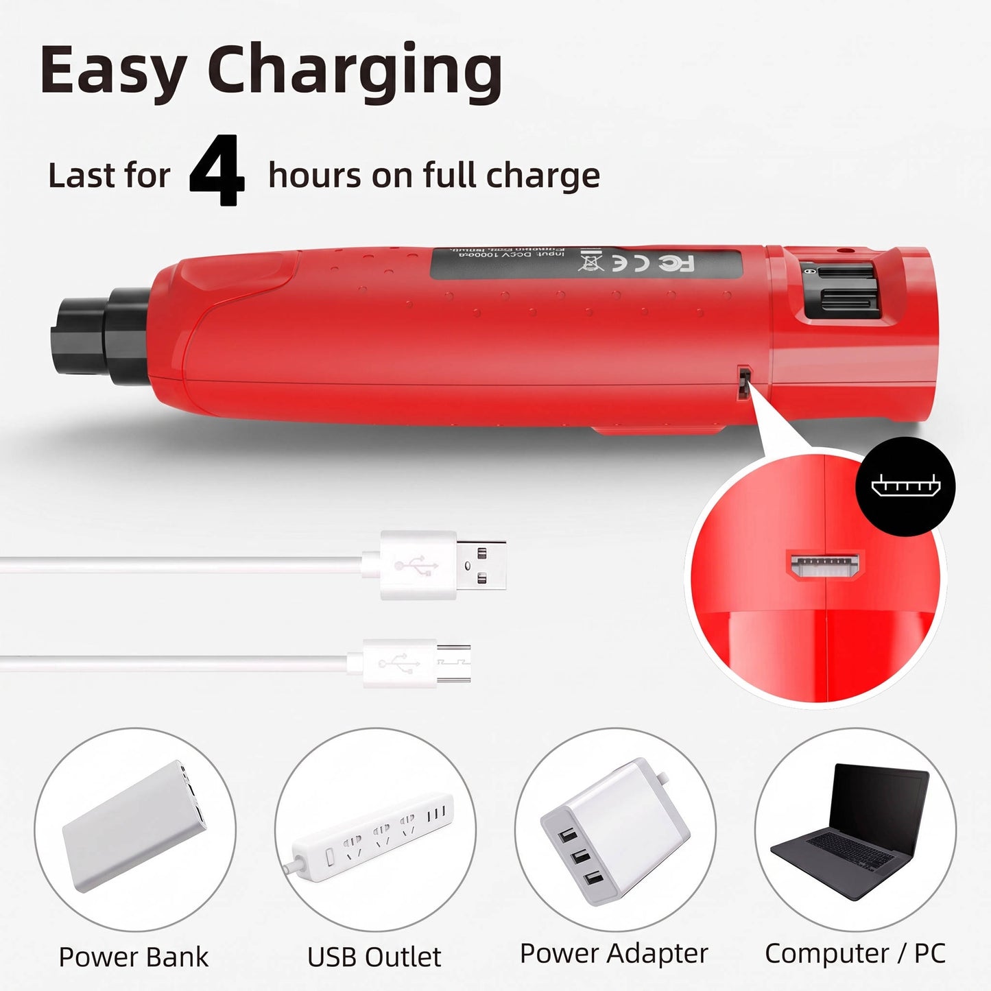 Pet Nail Grinder, Dustproof Electric Trimmer with LED Light, 6 Speeds for Dogs & Cats