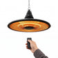 1500W Hanging Patio Heater, Outdoor Electric Infrared Ceiling Heater with Remote Control, Waterproof