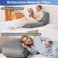 Pregnancy Pillow 44.5 Inch Full Body, Maternity Pillow, Removable Cover for Back Belly Hips Comfort