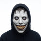 Demon Mask, Scary White Smiling Horror Mask with Eye for Halloween Cosplay and Costume Parties