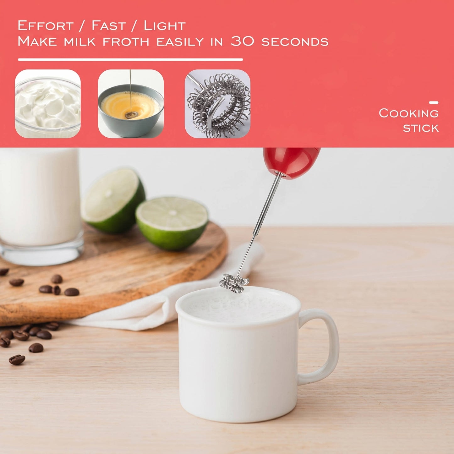 5 in 1 Electric Hand Blender, 1000W 20 Speed Stick Blender with Milk Frother, Potato Masher, 500ml Chopper and 600ml Cup