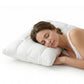 Soft Quilted Puff Grid Design Pillow, Fluffy Breathable Support for Side, Back & Stomach Sleepers, Plush Bed Pillow