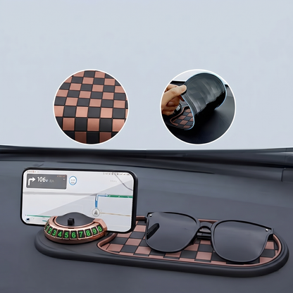 Car Phone Holder with Anti Slip Pad, Universal Dashboard Mount, Stable Smartphone Cradle for Hands Free Driving