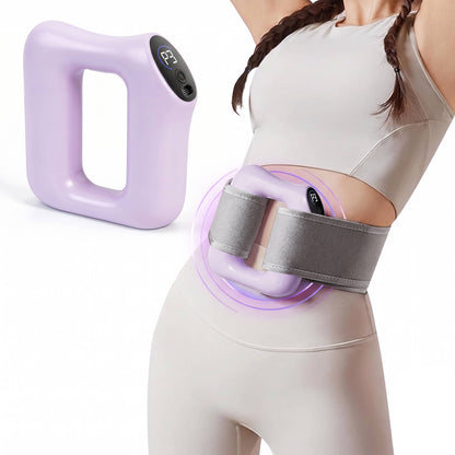 Electric Full Body Fascia Ring Massager with Adjustable Strap, 8 Vibration Modes for Belly, Back, Legs and Waist
