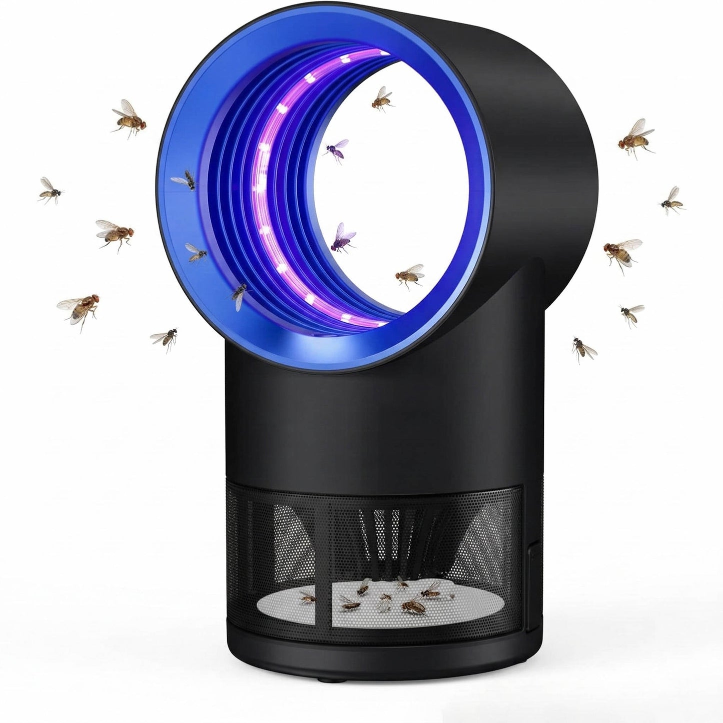 Indoor Fruit Fly & Gnat Trap, Smart Insect Catcher with Adjustable Timer for Home, Kitchen & Houseplants