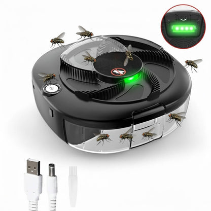 Automatic Fly Trap with Rotating Arm and Removable Collection Tray, USB Rechargeable All Vera Mart
