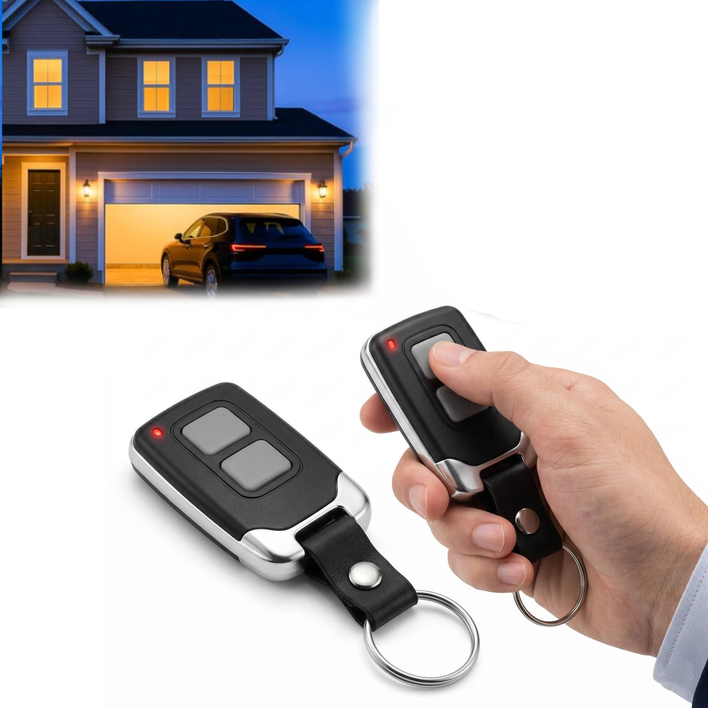 2 Pack Garage Door Opener Remote Replacement, Compatible with Genie Intellicode Overhead Door Openers G3T-R G3T-BX G3T-A