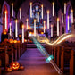 20 Pcs Floating Candles, Halloween Decorations with Wand Timer for Indoor Party Decor and Haunted House Displays