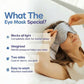Weighted Sleep Mask, Strapless 360 Wraparound Light Blocking Eye Mask for Deep Pressure Relaxation, Travel and Stress Relief