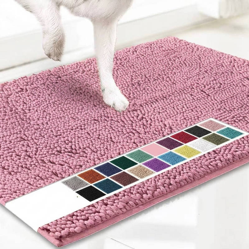Door Mat, Super Absorbent Indoor/Outdoor Mud Scraper, Non-Slip Washable Entrance Rug