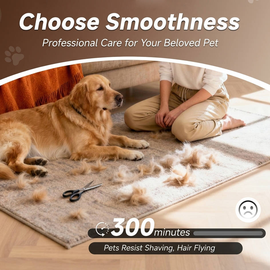 Dog Grooming Vacuum Kit, 15000Pa Pet Grooming Vacuum with Clipper, Shedding Brush and 2L Dust Cup