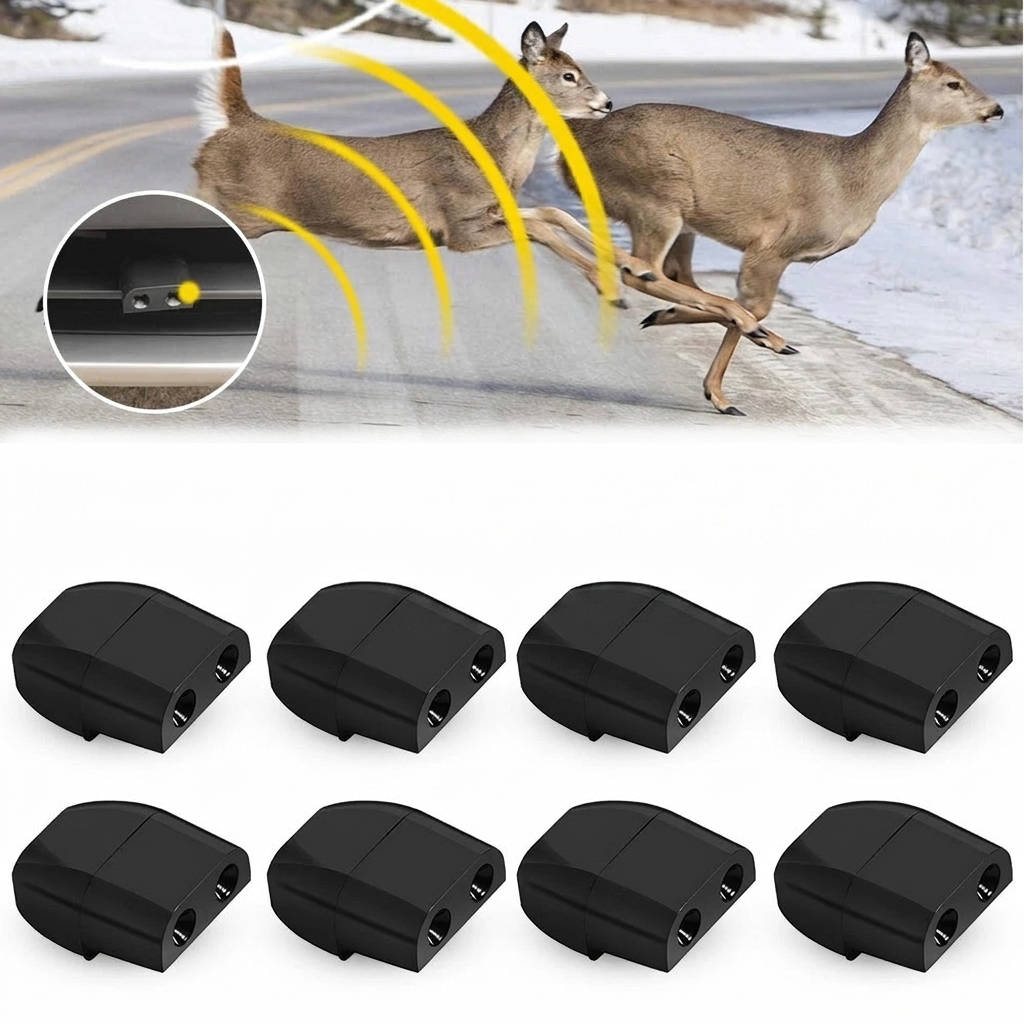 Deer Horns for Car, 8 Pcs Deer Warning Whistles for Cars, Motorcycles, Trucks and RVs