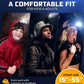 USB Rechargeable LED Headlamp, 1080 Lumen, Red Light, Zoomable IPX54 Headlight for Camping, Hiking & Hard Hats