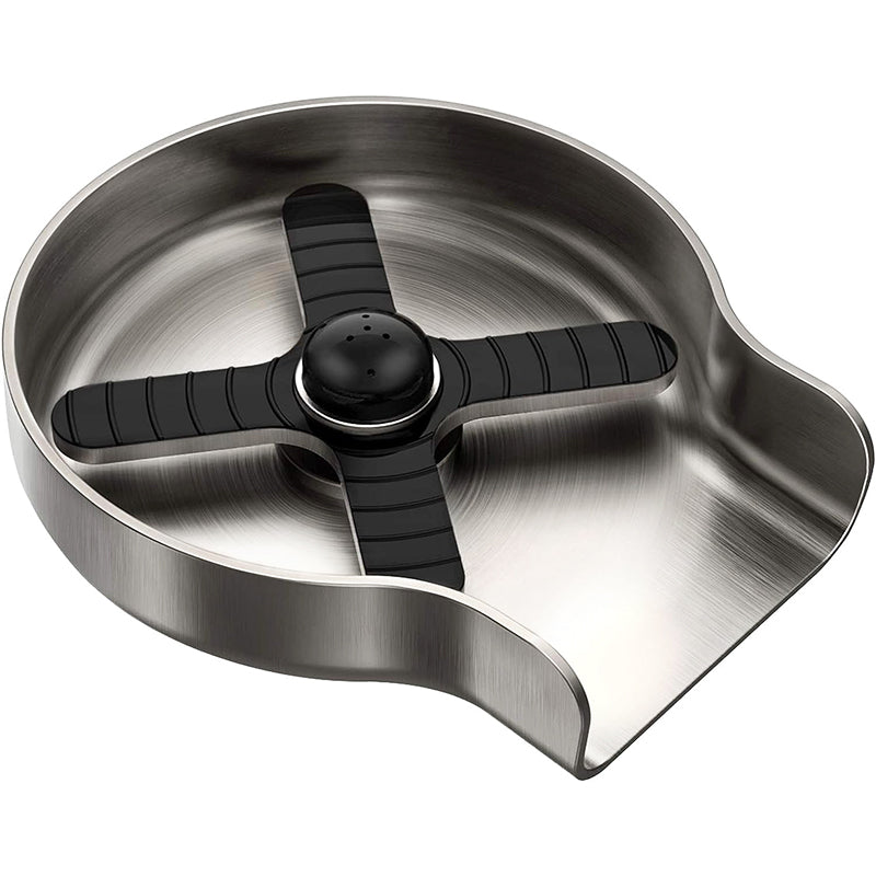 Stainless Steel Kitchen Sink Glass Rinser with Multi Angle Spray Jets and Automatic Shutoff