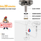Stainless Steel Kitchen Sink Glass Rinser with Multi Angle Spray Jets and Automatic Shutoff