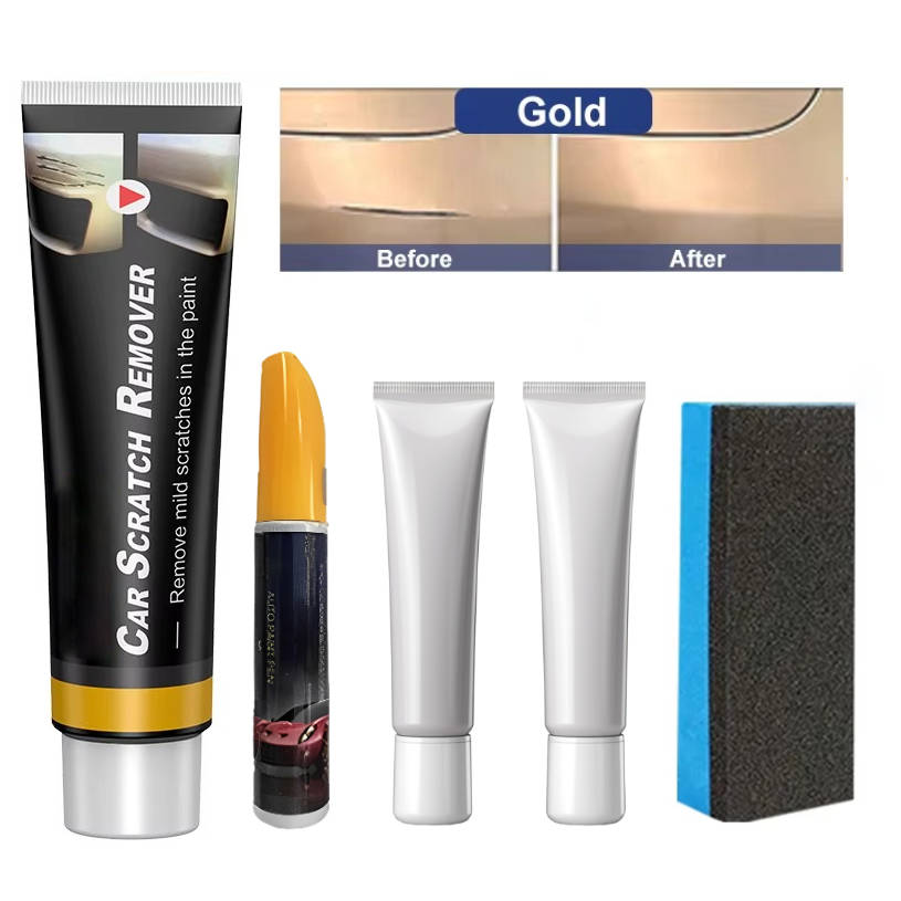 Scratch Repair Kit with Color-Blending Cream and Ergonomic Applicator, High Gloss Finish