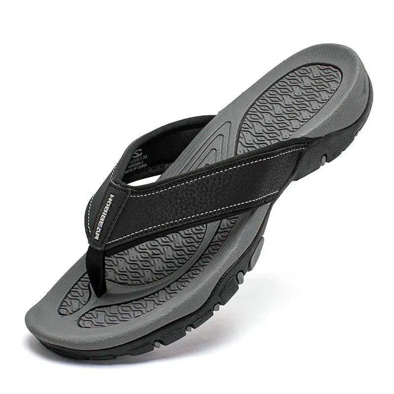 Mens Athletic Sandals with Orthopedic Arch Support and Cushioned Straps