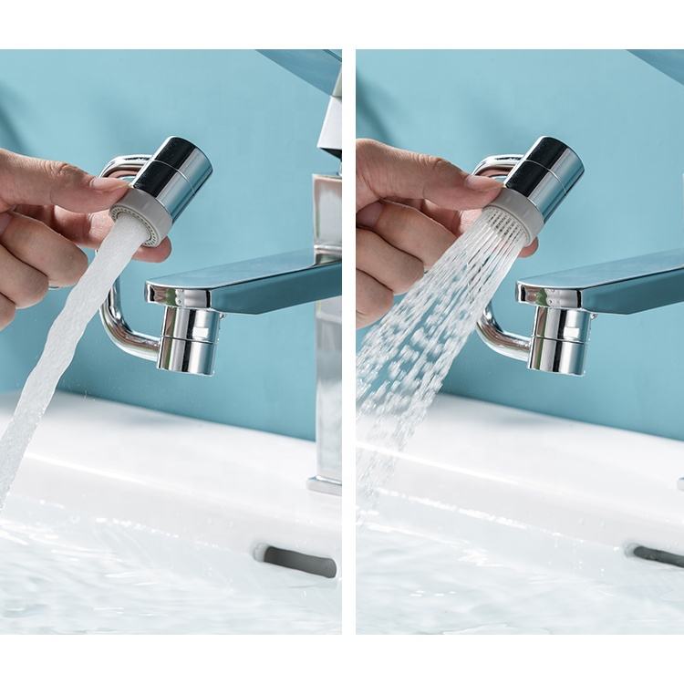 Swivel Faucet Extender with Dual Spray Modes and Aerator Filter, Universal Adapters