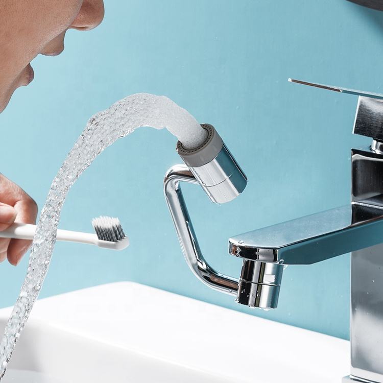 Swivel Faucet Extender with Dual Spray Modes and Aerator Filter, Universal Adapters