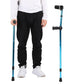 Adjustable Folding Crutch with Ergonomic Grip Handle and Anti-Slip Rubber Tip