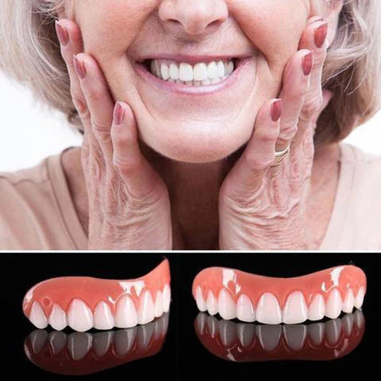 Artificial Teeth Cover, Removable Cosmetic Dental Veneer for a Natural Smile