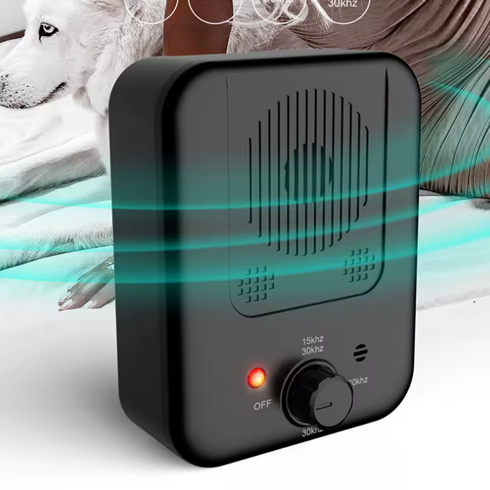 Ultrasonic Dog Bark Control with Adjustable Frequency Levels and Rechargeable Battery